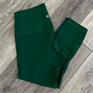 green lululemon align legging